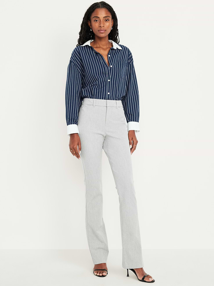 Image number 1 showing, High-Waisted Pixie Flare Pants