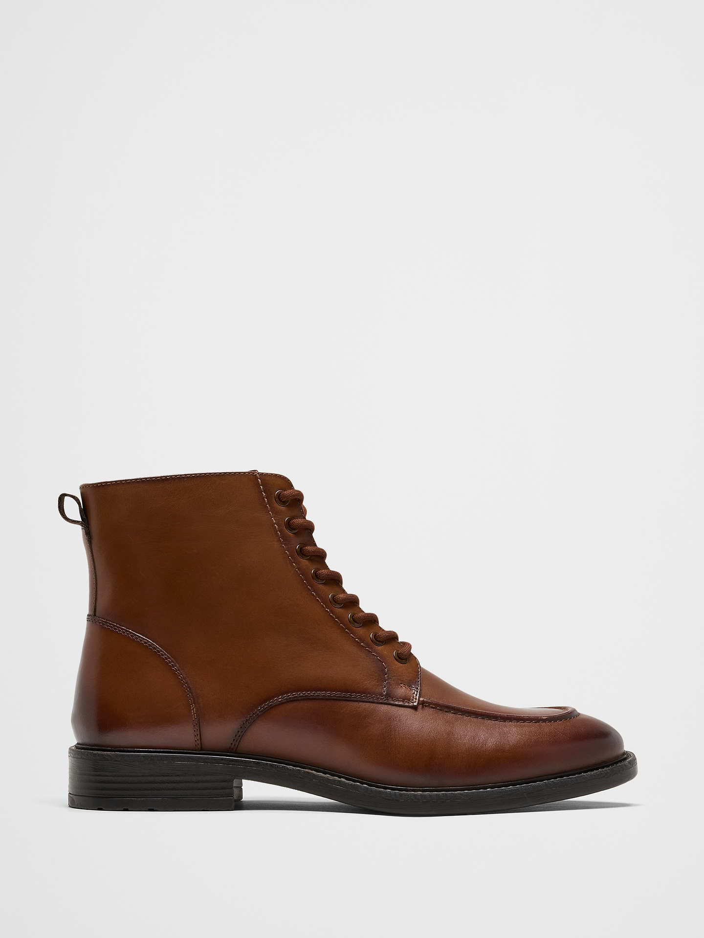 Image number 1 showing, Smooth Leather Moc Toe Boot