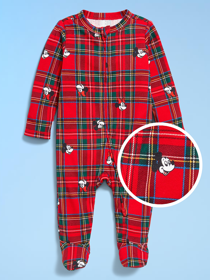 Image number 1 showing, Old Navy x Disney 2-Way-Zip Sleep & Play Footed One-Piece for Baby
