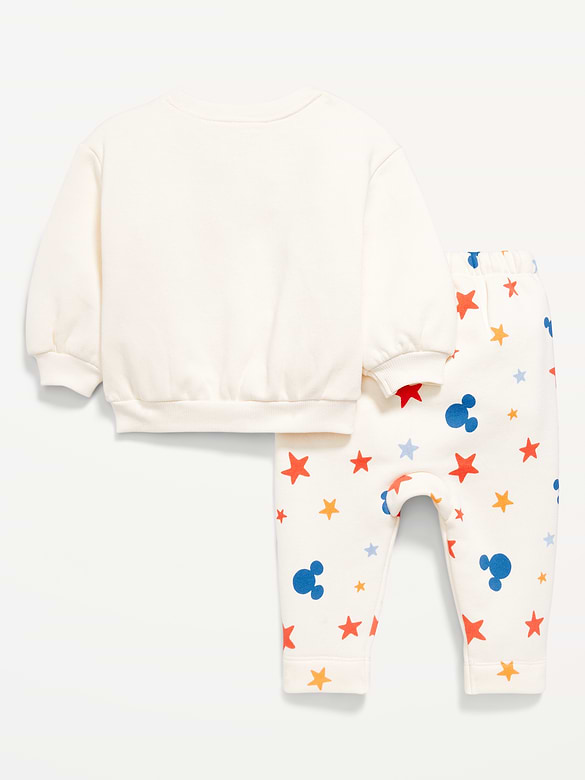 Disney© Crew-Neck Sweatshirt and Sweatpants Set for Baby