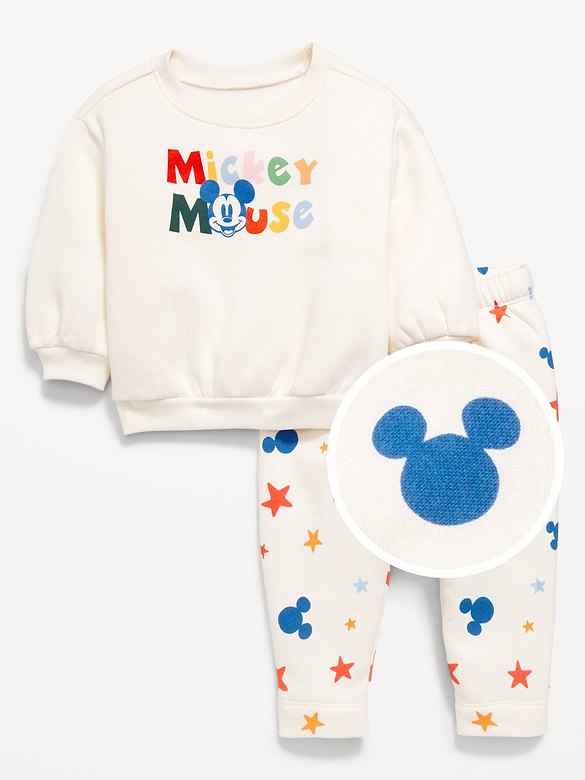 Disney© Crew-Neck Sweatshirt and Sweatpants Set for Baby