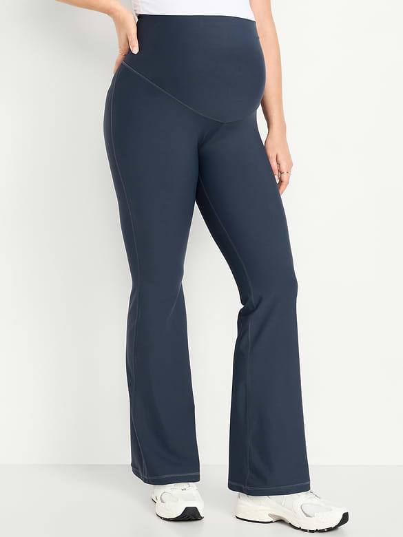 Maternity Full-Panel PowerSoft Flare Leggings