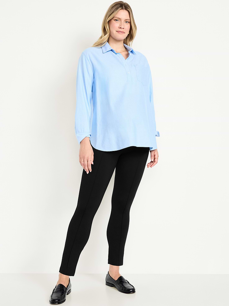 Image number 1 showing, Maternity Full-Panel Stevie Skinny Pants