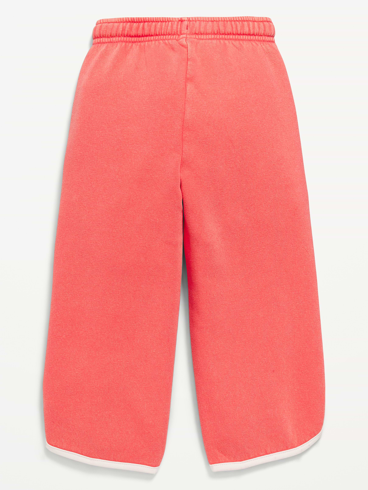 L'image numéro 2 présente Pantalon en coton ouaté à ourlet arrondi fendu, longueur 3/4 pour toute-petite