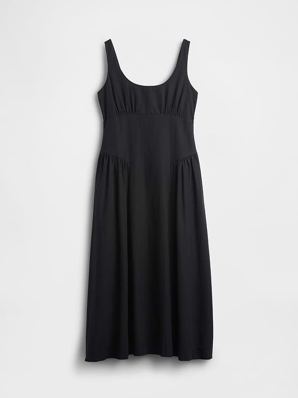 Shirred Maxi Dress