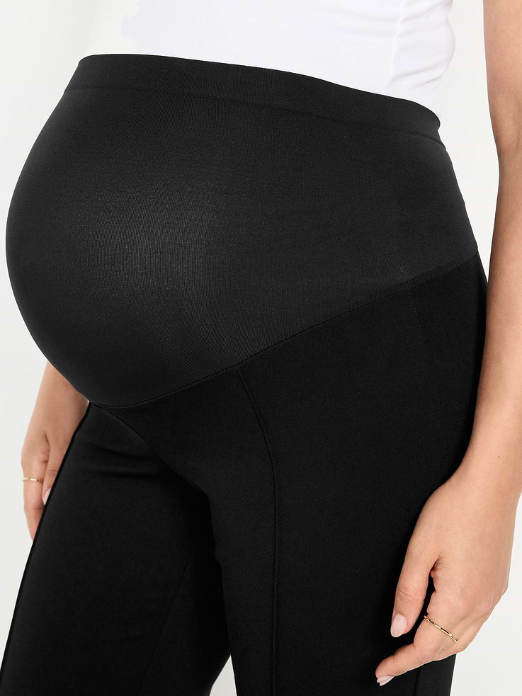 Image number 5 showing, Maternity Full-Panel Stevie Straight Pants