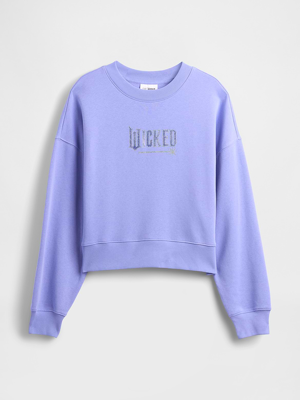VintageSoft Wicked Crop Wedge Sweatshirt