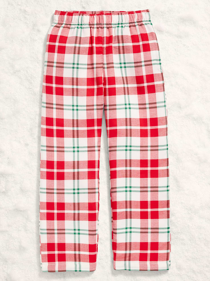 Image number 1 showing, Gender-Neutral Plaid Flannel Pajama Pants for Kids