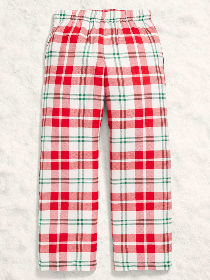 Image number 2 showing, Gender-Neutral Plaid Flannel Pajama Pants for Kids