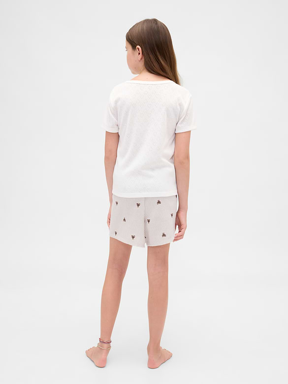 Kids Recycled Flannel PJ Boxer Shorts