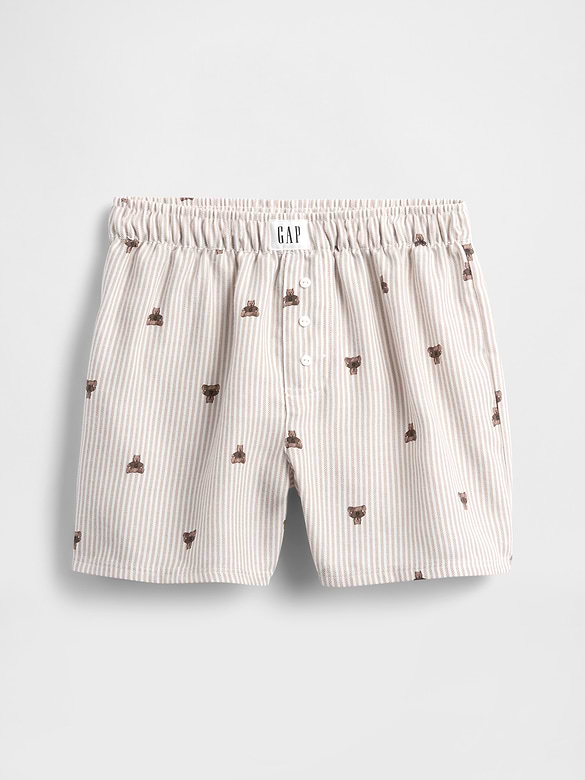 Kids Recycled Flannel PJ Boxer Shorts