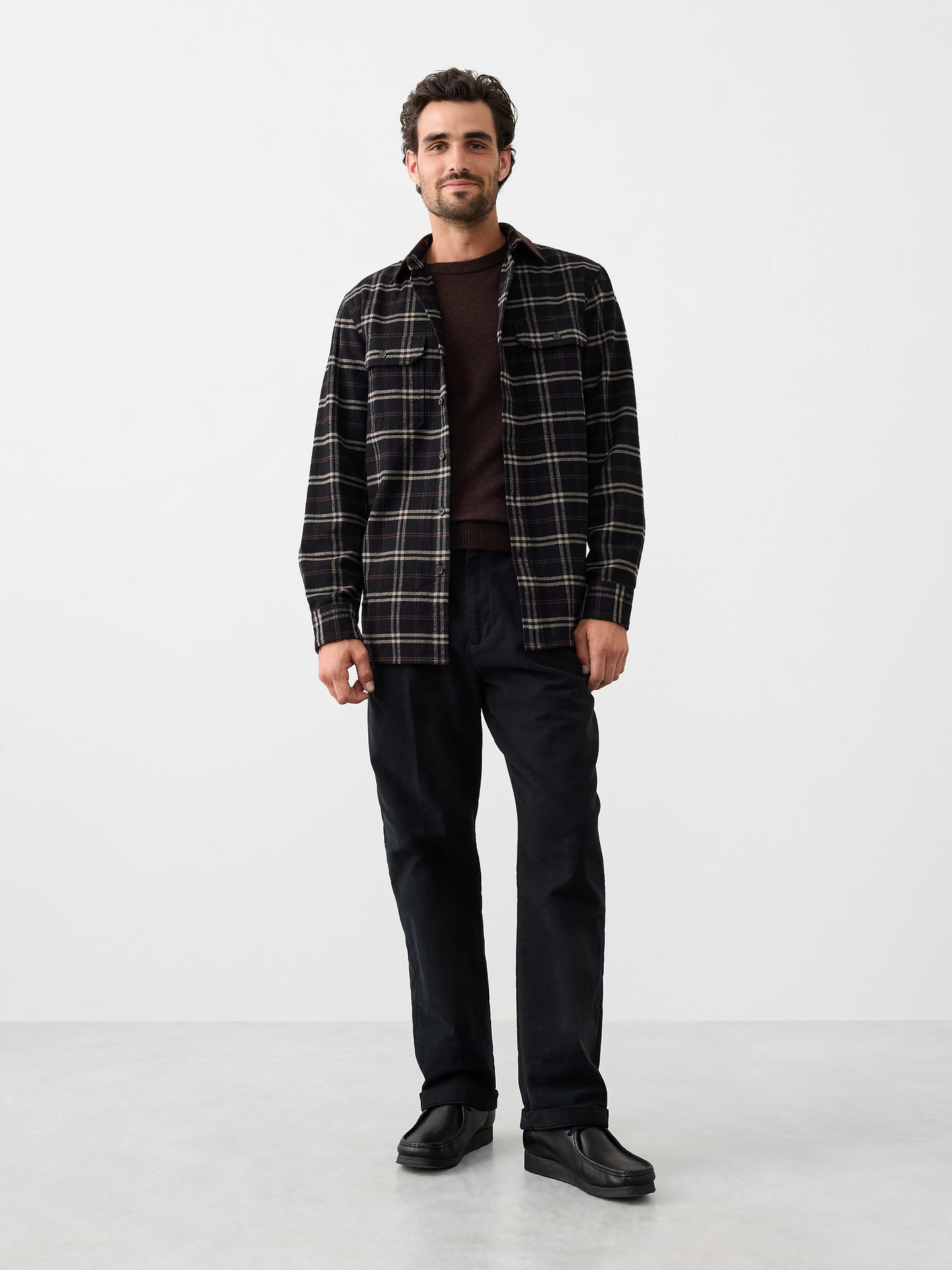 Image number 1 showing, Standard-Fit Heavyweight Flannel Shirt
