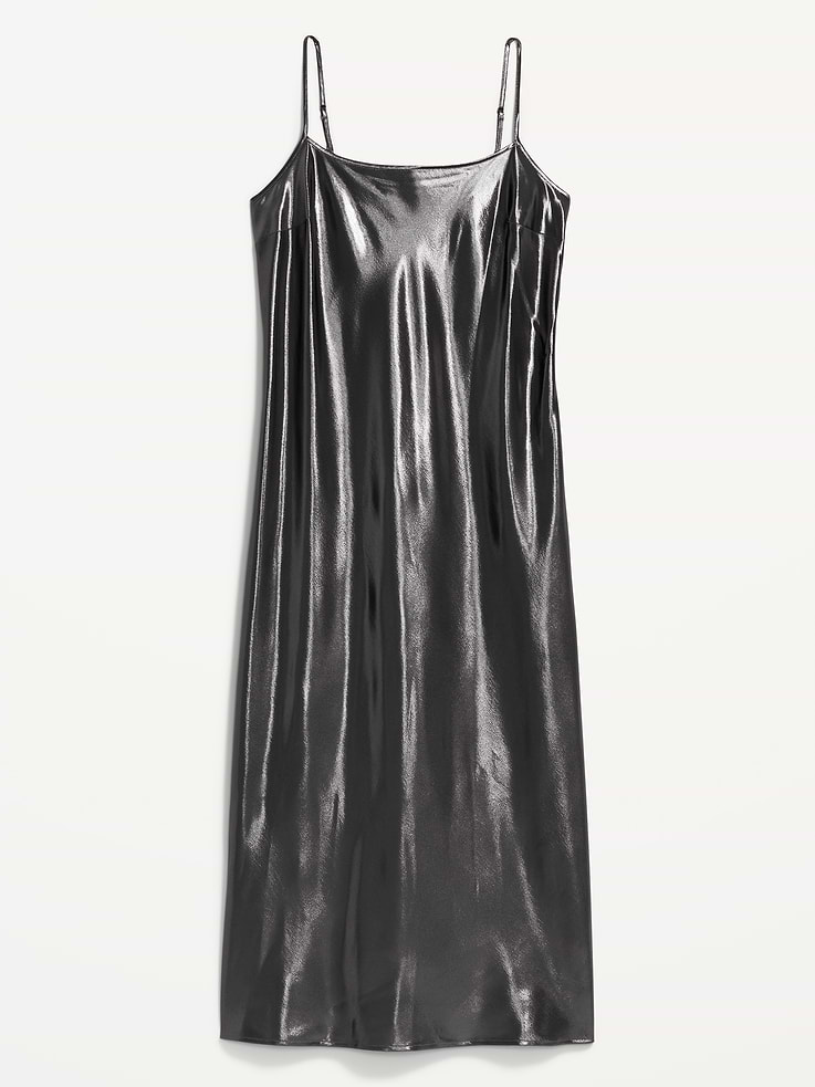 Image 5 of 9, Shine Satin Maxi Dress
