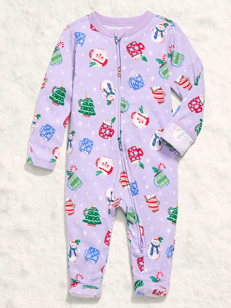 Image number 1 showing, 2-Way-Zip Sleep & Play Footed One-Piece for Baby