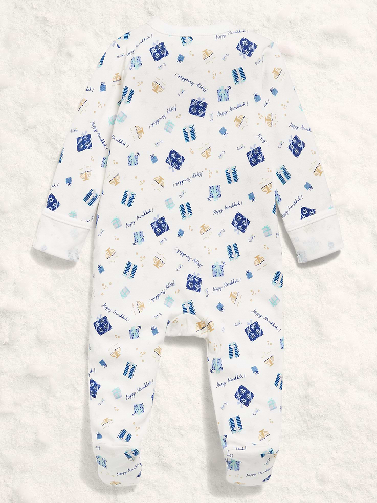 Image number 2 showing, 2-Way-Zip Sleep & Play Footed One-Piece for Baby