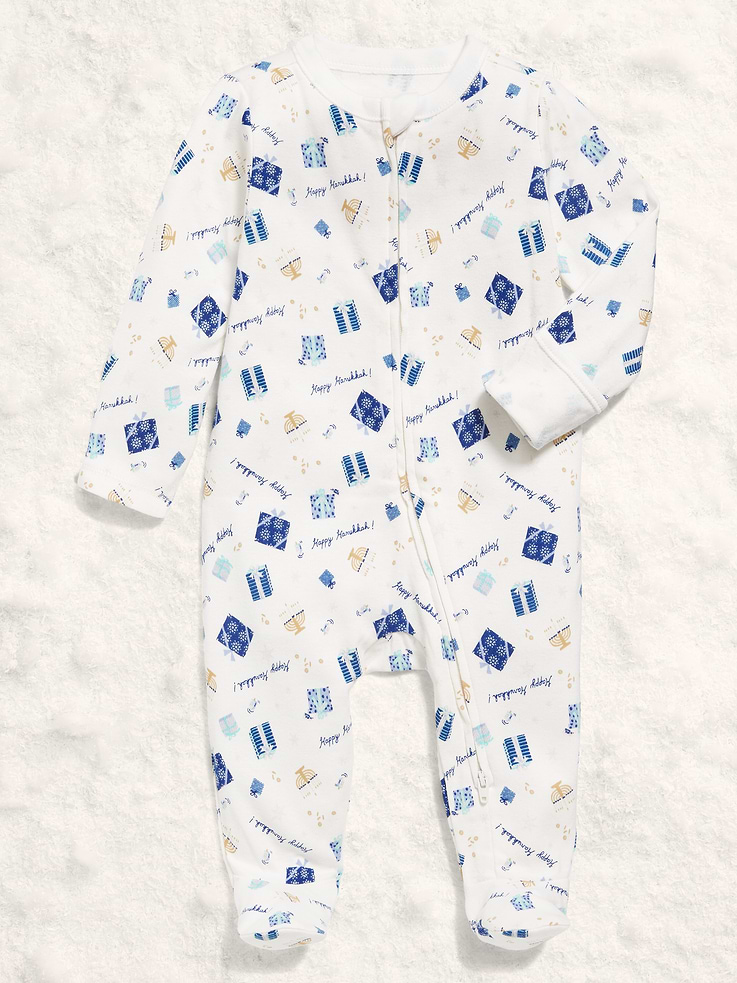 Image number 1 showing, 2-Way-Zip Sleep & Play Footed One-Piece for Baby