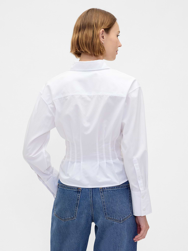 Image number 3 showing, Organic Cotton Poplin Fitted Shirt