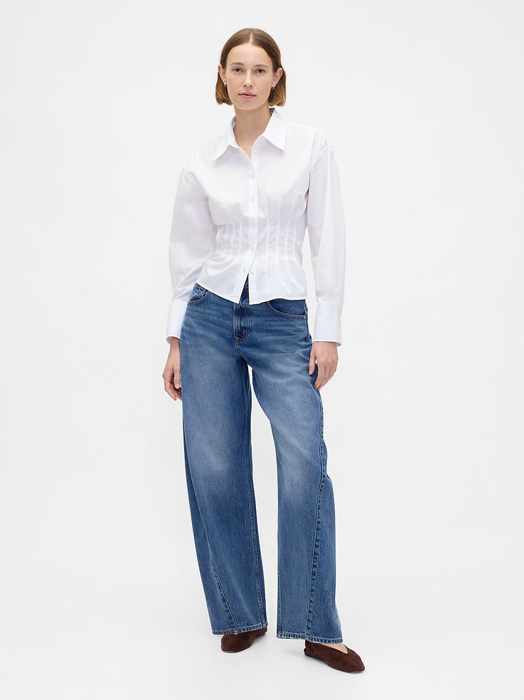 Image number 2 showing, Organic Cotton Poplin Fitted Shirt