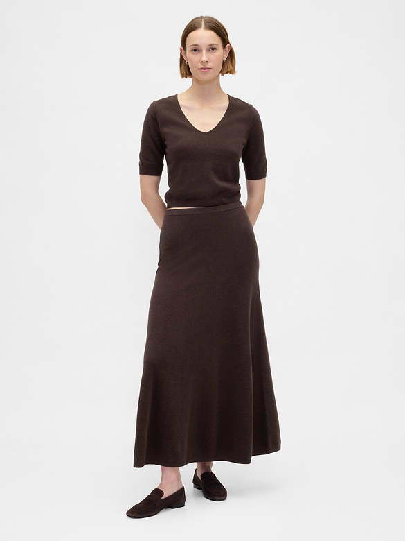 CashSoft Maxi Sweater Skirt