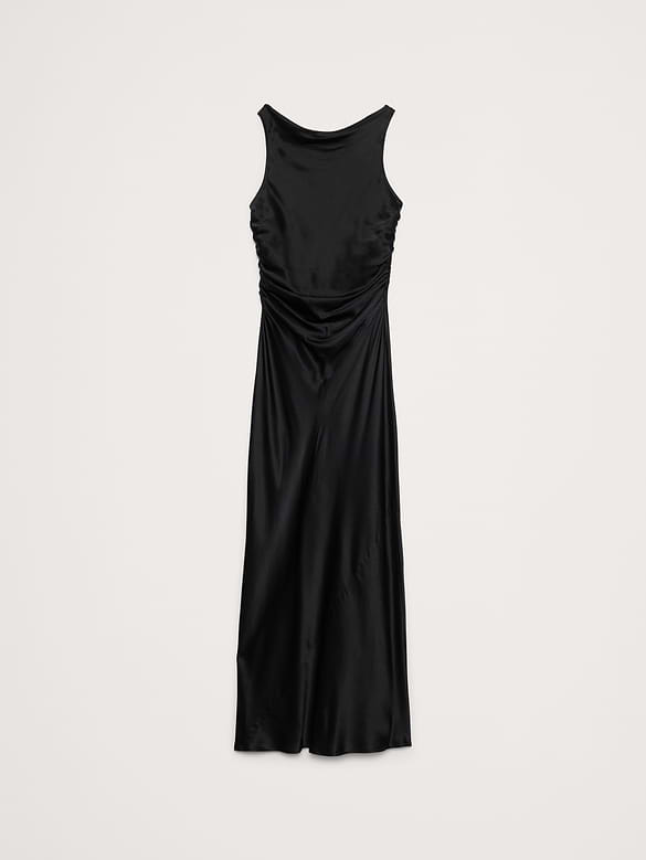 Silk Cowl-Neck Gown