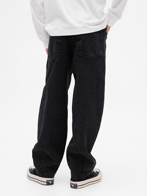 Kids Baggy Taper Jeans