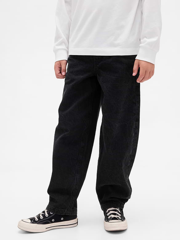 Kids Baggy Taper Jeans