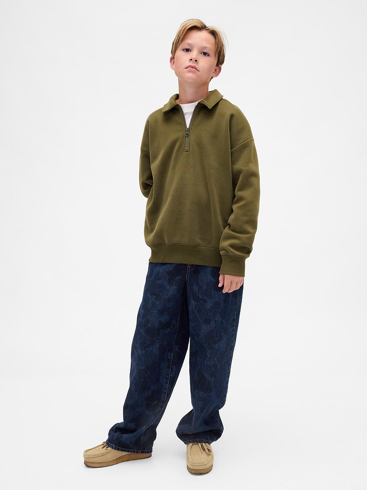 Image number 1 showing, Kids Camo Easy Baggy Jeans