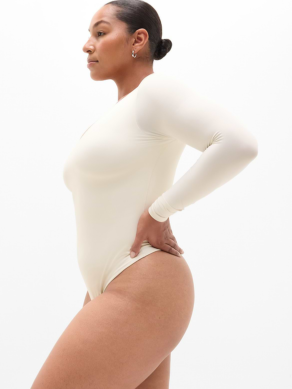 BodyMove Plunge Long Sleeve Bodysuit