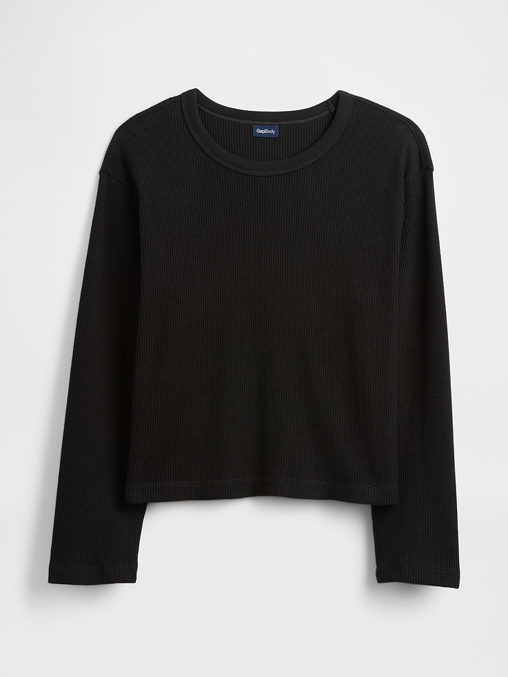 Image number 4 showing, Relaxed Waffle-Knit PJ T-Shirt