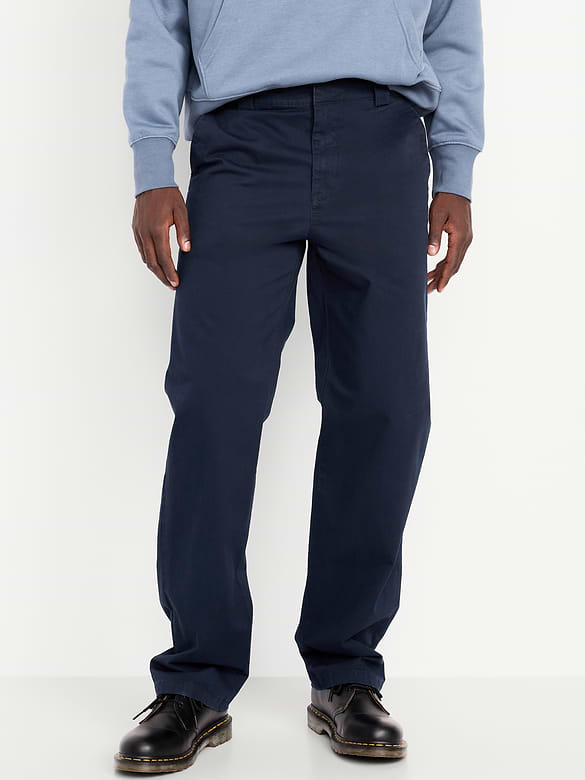 Pantalon ample années 1990 en tissu épais à Extensibilité intégrée
