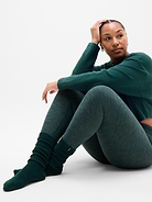 Image number 2 showing, Cloud Cable Knit Scrunch Sock