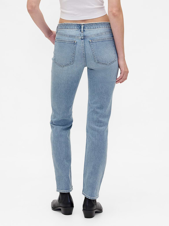 Low Rise '90s Slim Straight Jeans