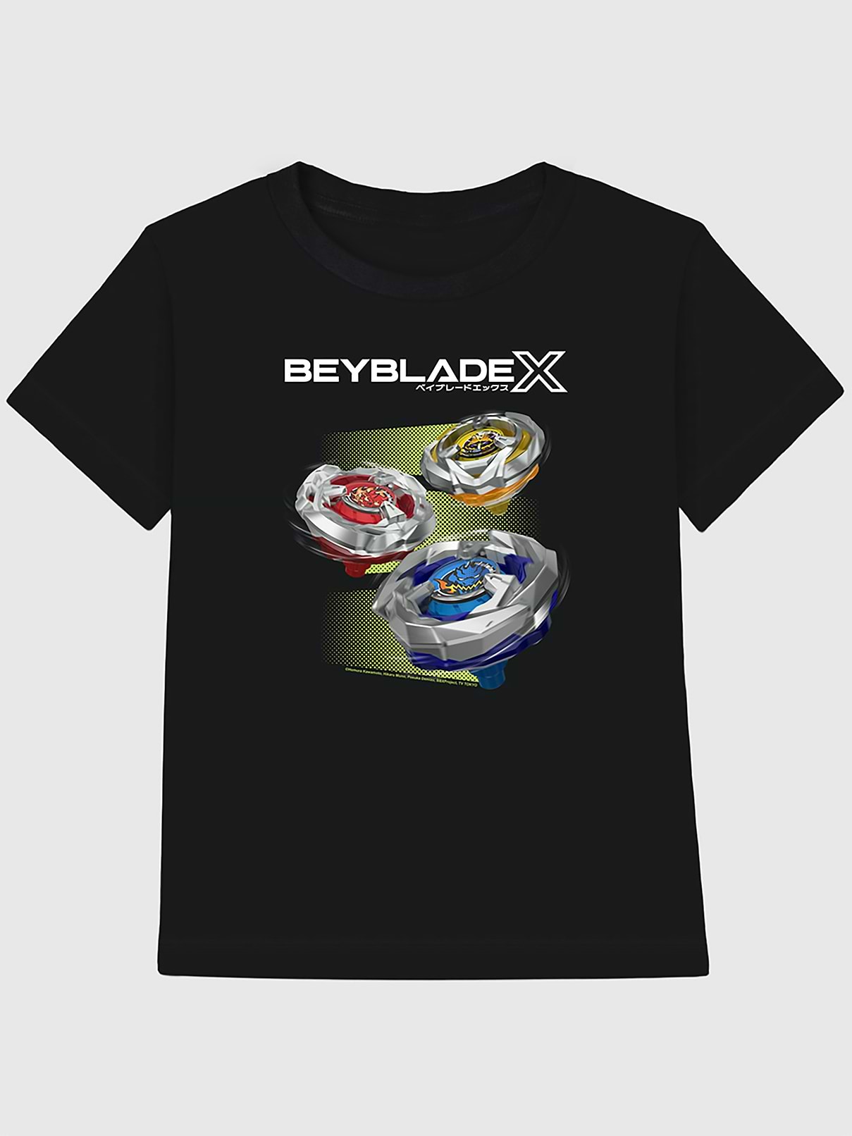 Image 1 of 4, Soft cotton T-shirt., Classic, straight and easy fit., Hits at the hip., Crewneck., Short sleeves., Officially licensed Beyblade X Team Persona X Logo Graphic at front.