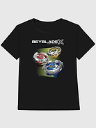 Image 1 of 4, Soft cotton T-shirt., Classic, straight and easy fit., Hits at the hip., Crewneck., Short sleeves., Officially licensed Beyblade X Team Persona X Logo Graphic at front.
