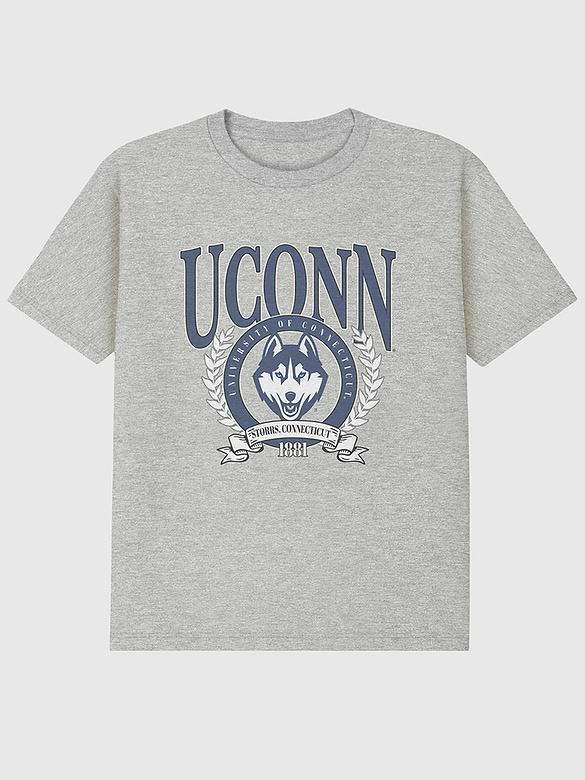 UConn Laurel Crest Graphic T-Shirt