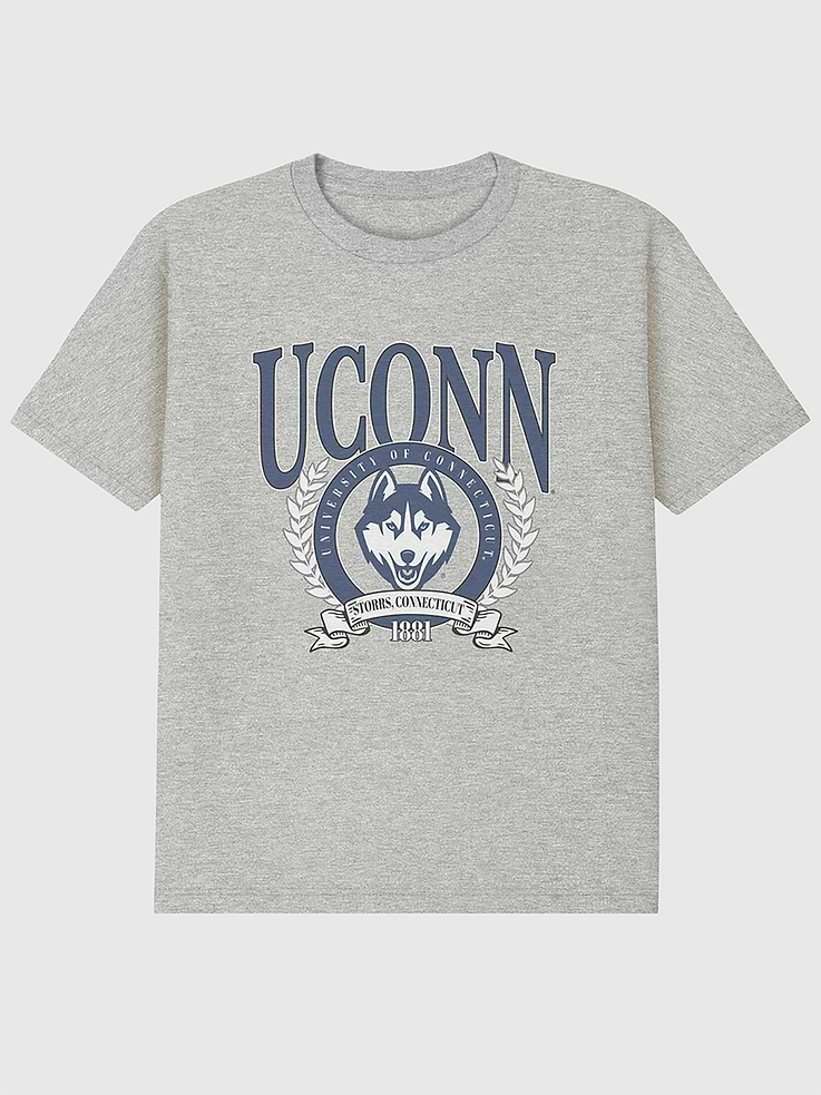 Image number 1 showing, UConn Laurel Crest Graphic T-Shirt