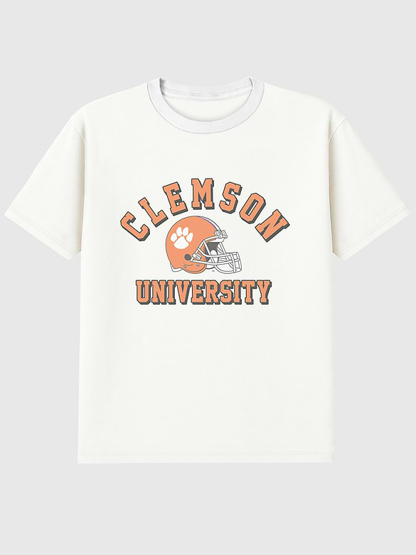 Clemson University Football Vintage Graphic T-Shirt
