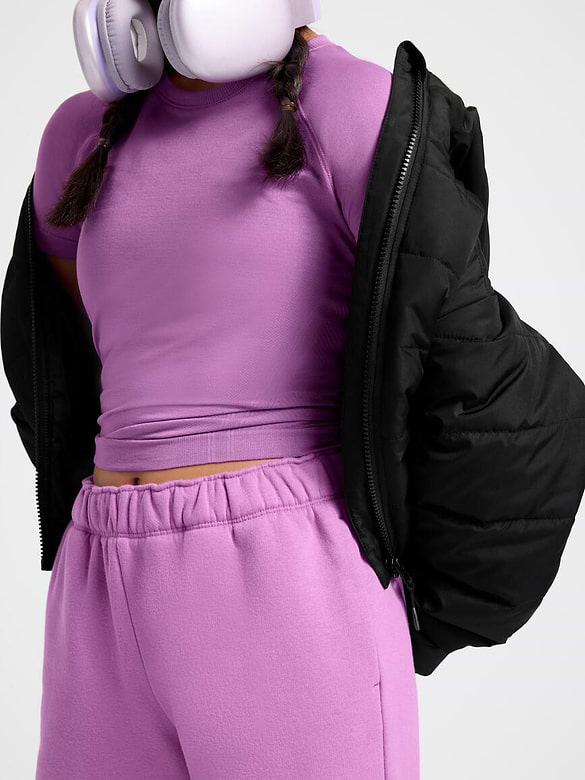 Athleta Girl All Day Wide Leg Fleece Pant