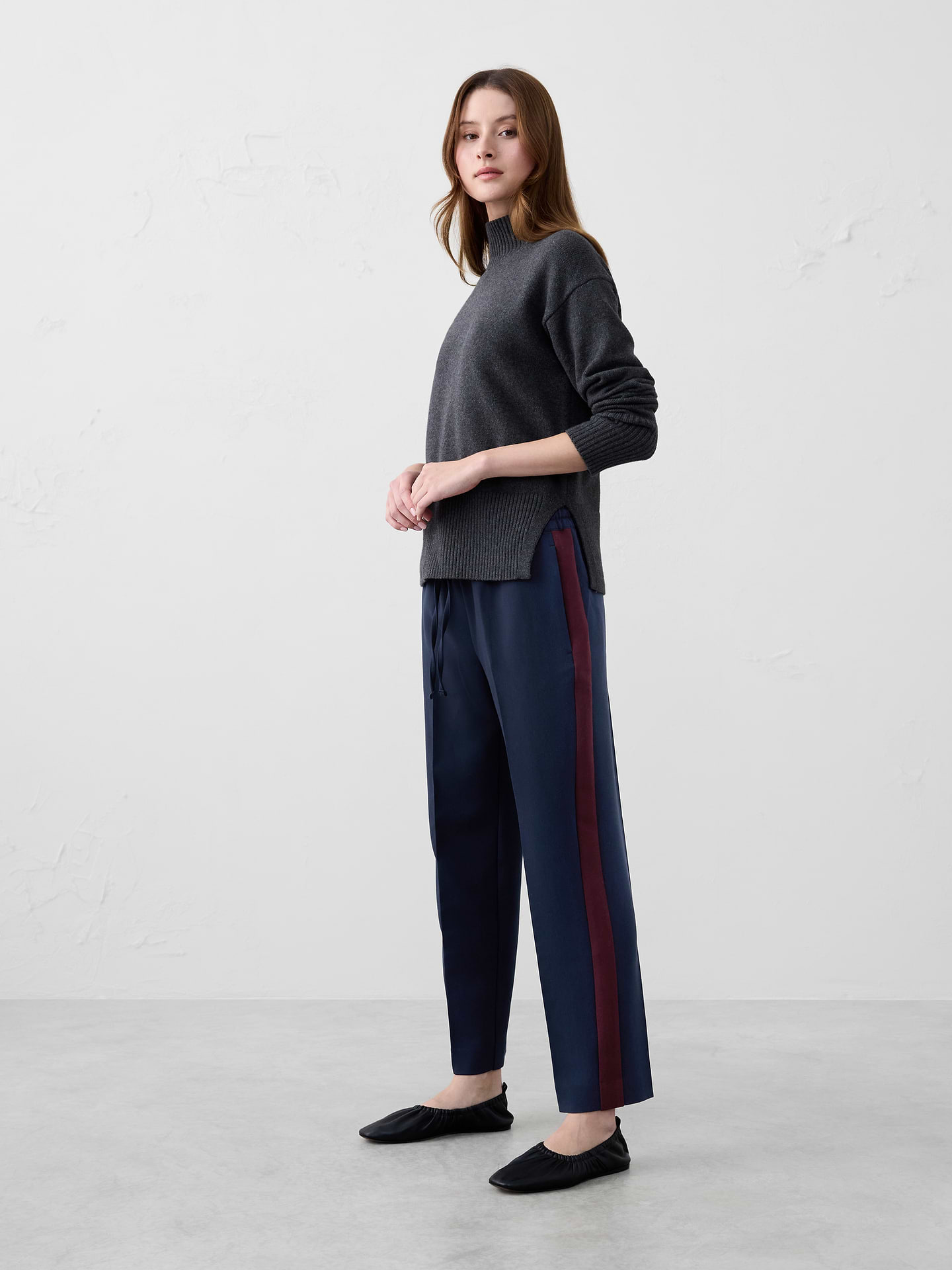 Image number 1 showing, Tapered High-Rise Pull-On Pant