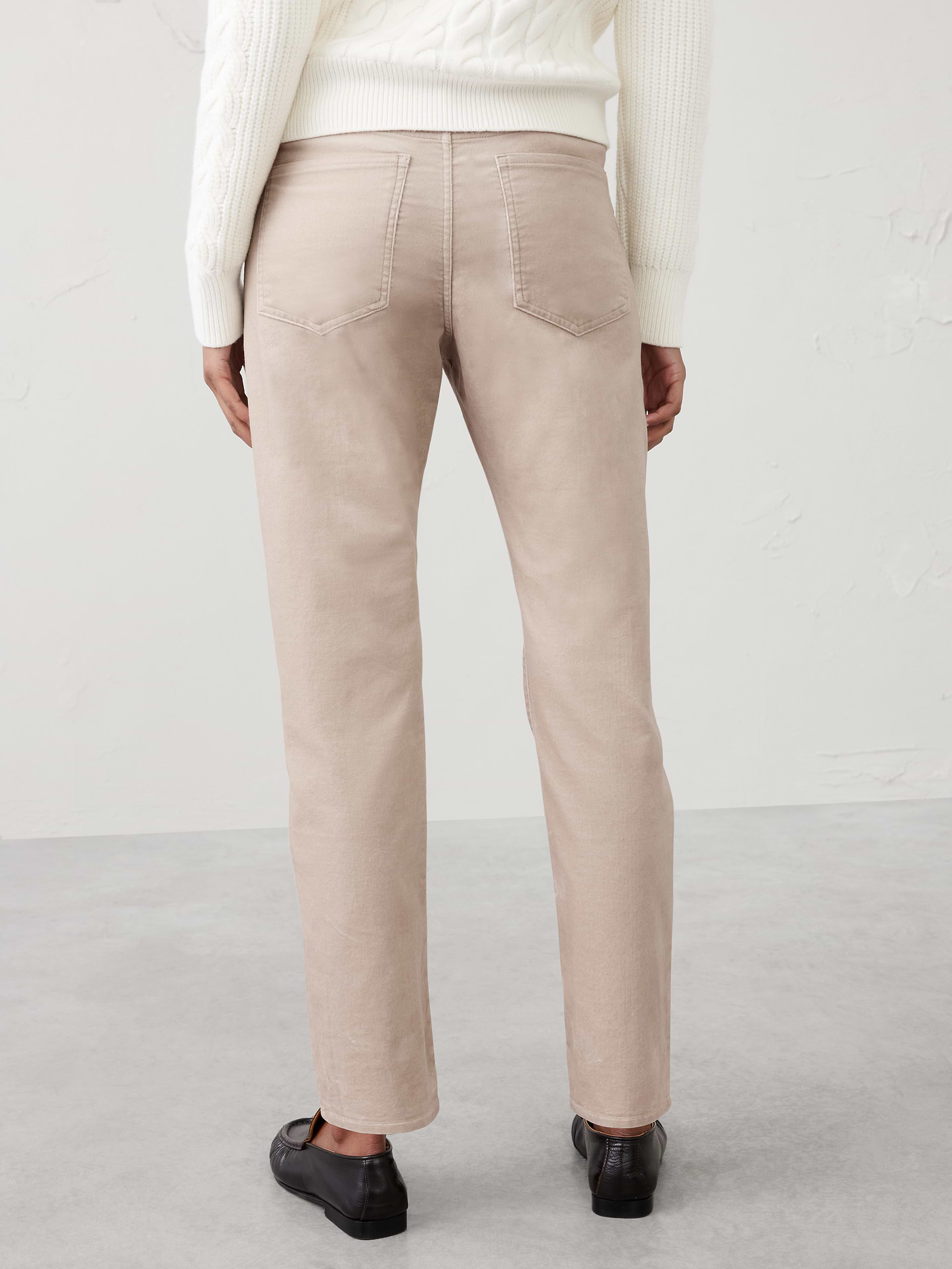 Image number 2 showing, Slim High-Rise Velvet Pants