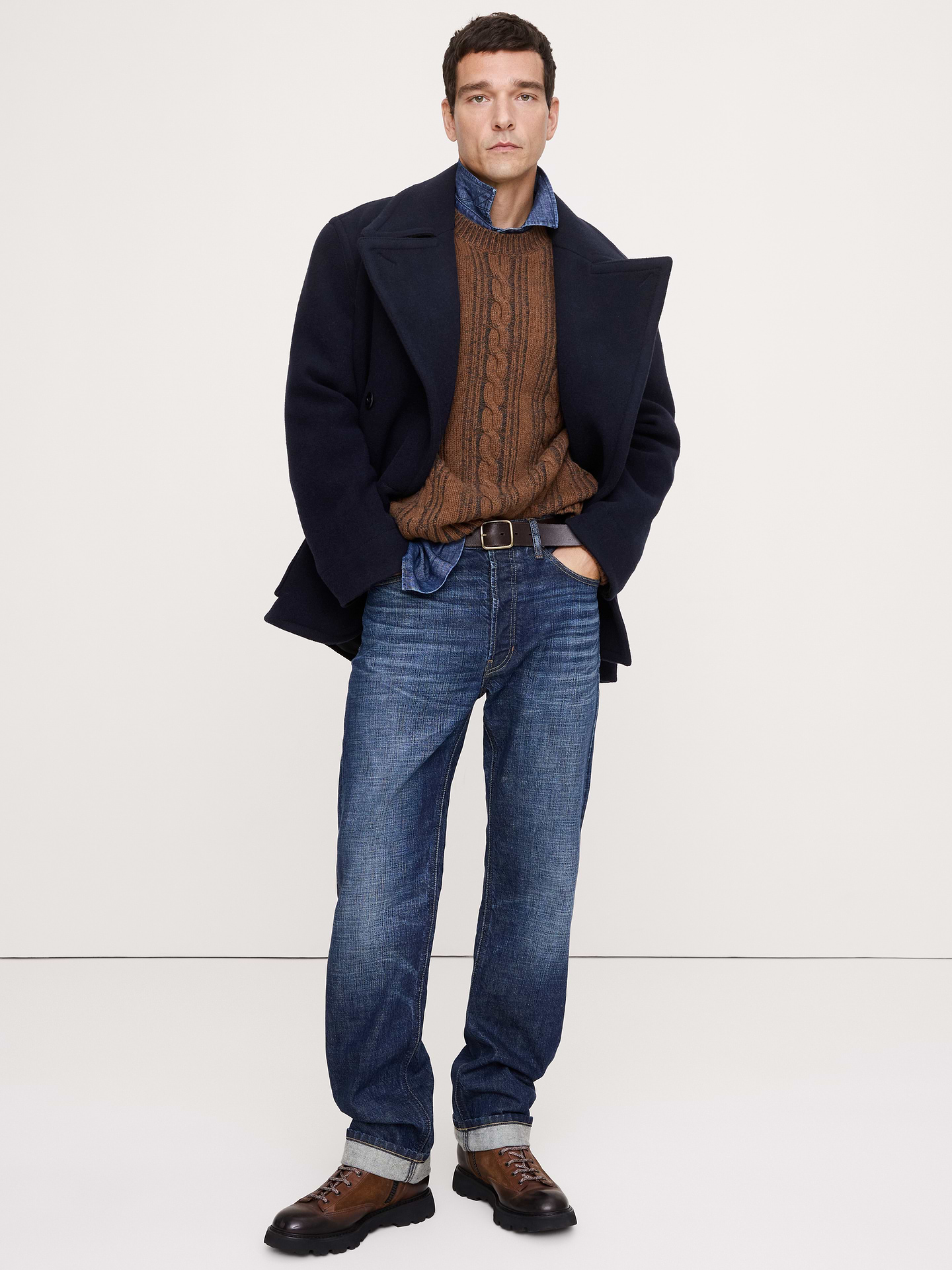 Image number 1 showing, Italian Melton Peacoat