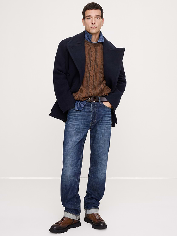 Italian Melton Peacoat