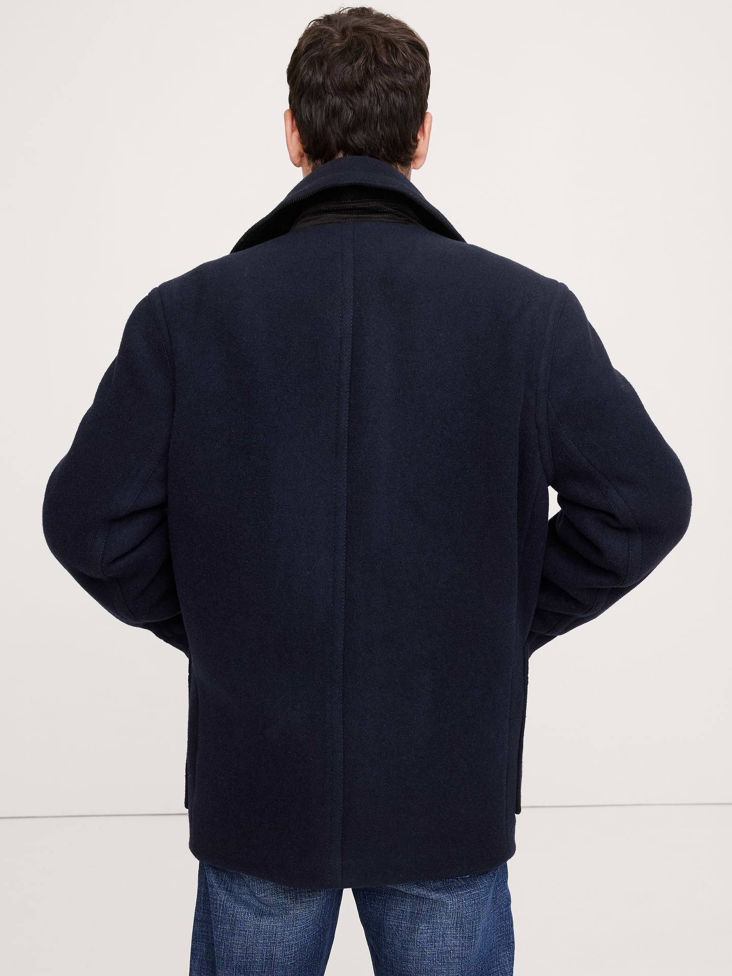 Image number 3 showing, Italian Melton Peacoat
