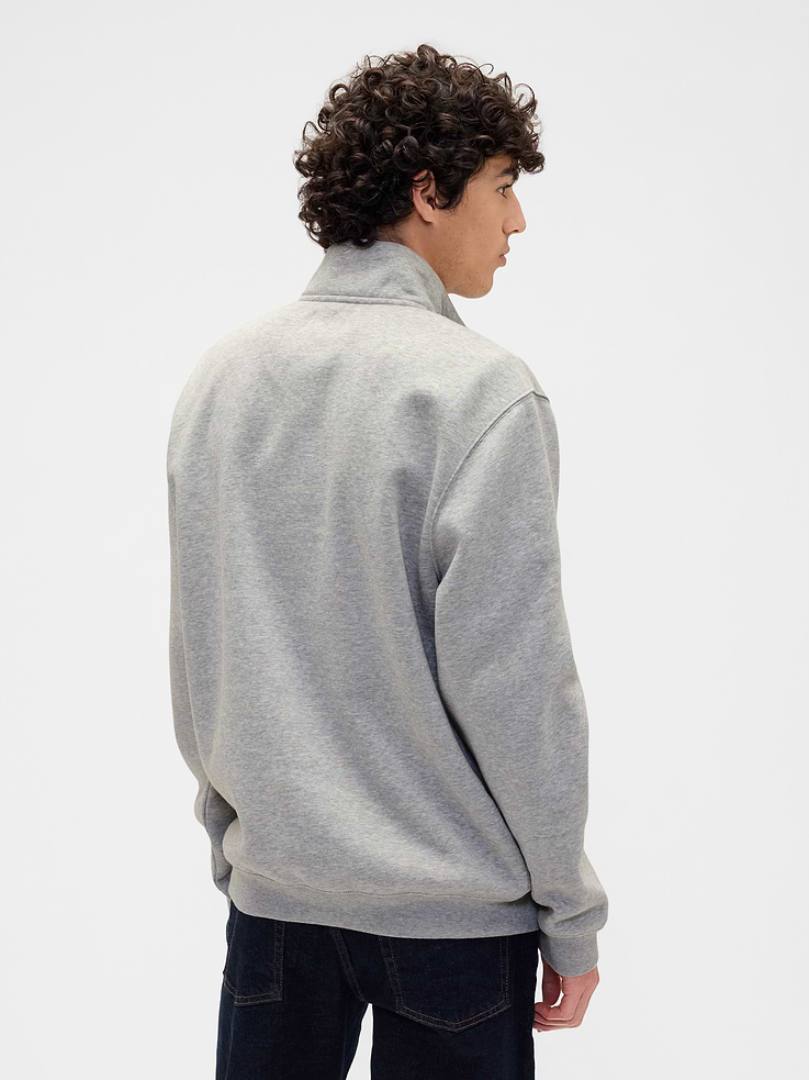 Image 2 of 4, Relaxed Gap Logo Quarter-Zip Sweatshirt