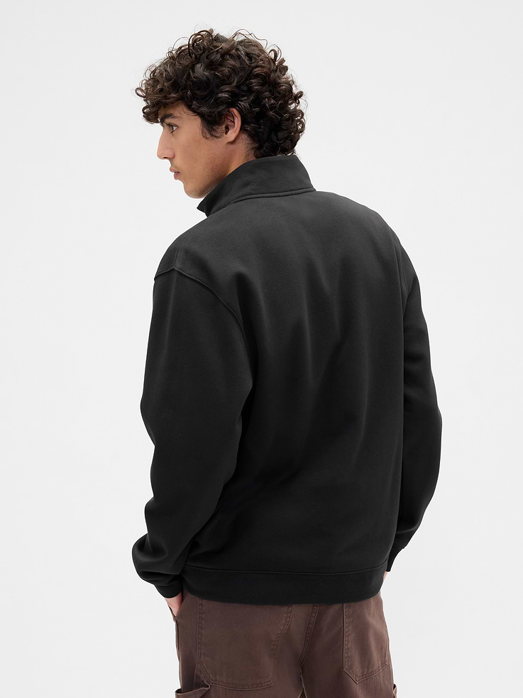 Image 2 of 4, Relaxed Gap Logo Quarter-Zip Sweatshirt