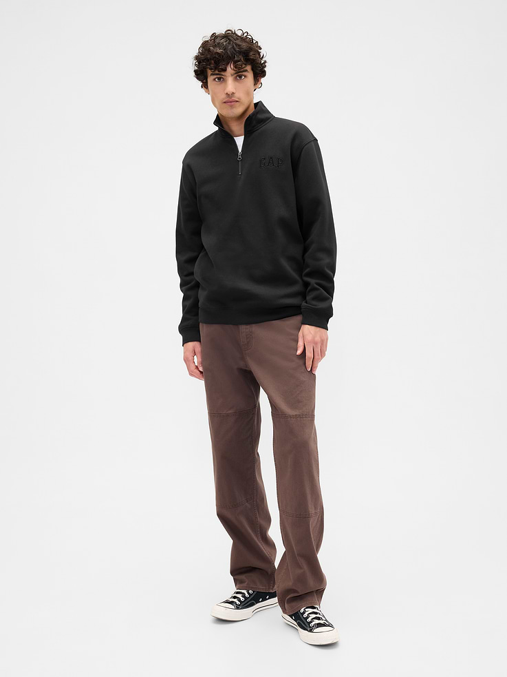 Image 3 of 4, Relaxed Gap Logo Quarter-Zip Sweatshirt