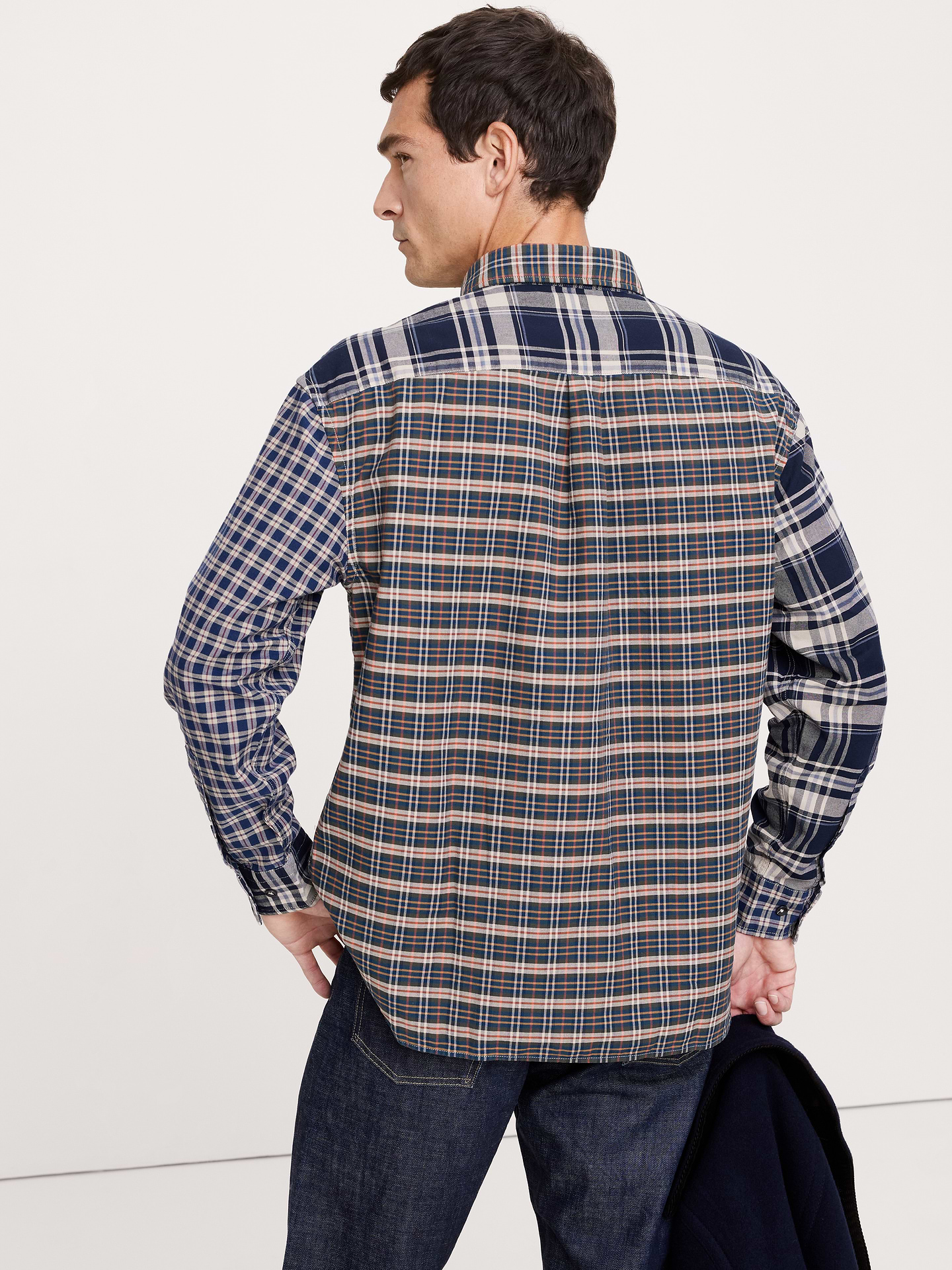 Image 2 of 4, Relaxed-Fit Patchwork Oxford Shirt