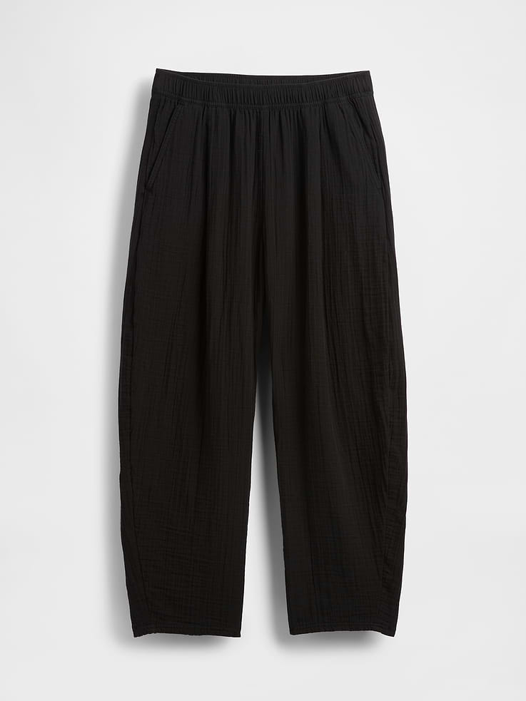 Image number 5 showing, Cotton Gauze Easy Barrel Pants