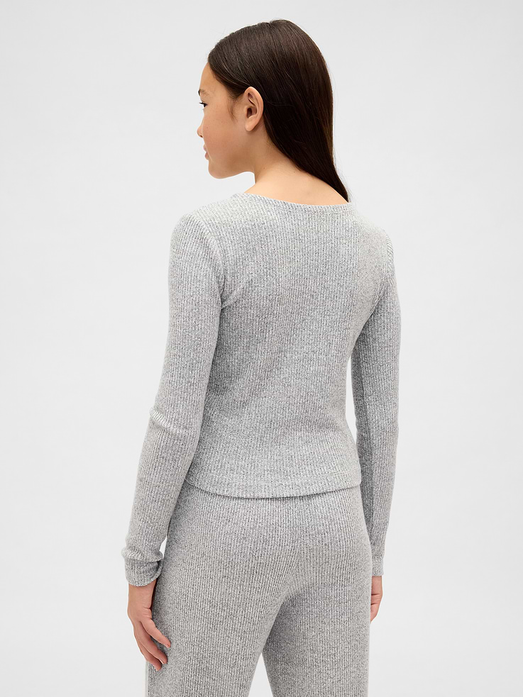 Image number 3 showing, Kids Softspun Rib Ruched Top