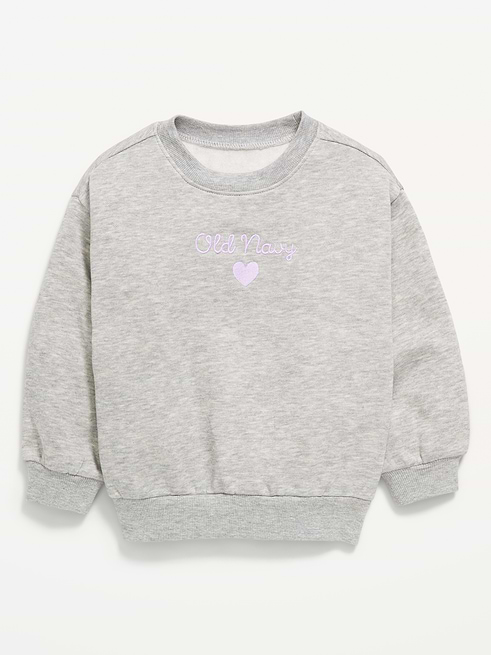 Long Long-Sleeve Logo-Graphic Sweatshirt for Toddler Girls on clearance at Old Navy — 60% off
